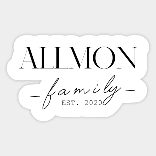 Allmon Family EST. 2020, Surname, Allmon Sticker